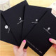 6 PCS Sketchbook Diary Drawing Painting Graffiti Soft Cover Black Paper Sketch Book Notebook Office School Supplies Gift, Size:S 56K