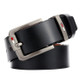 Dandali L8036 Men Casual Antique Pin Buckle Leather Belt Waistband, Length: 115cm (Black)