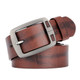 Dandali XX827 Men Retro Pin Buckle Leather Belt Waistband, Length: 125cm (Coffee)