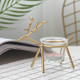 Wrought Iron Deer Candlestick Home Desktop Atmosphere Decoration Candle Holder Decoration(Gold )