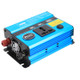 300W DC 12V to AC 220V Car Multi-functional 4488 Smart Power Inverter(Blue)