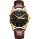 OLEVS 6898 Men Fashion Waterproof Dual Calendar Quartz Watch(Brown Black)