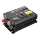 300W DC 24V to AC 220V Car Multi-functional 4488 Smart Power Inverter(Black)