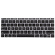 Keyboard Protector Silica Gel Film for MacBook Retina 12 / Pro 13 (A1534 / A1708)(Black)