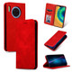 For Huawei Mate 30 Pro Retro Skin Feel Business Magnetic Horizontal Flip Leather Case(Red)