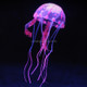 3 PCS Aquarium Articles Decoration Silicone Simulation Fluorescent Sucker Jellyfish, Size: 3.5*11cm (Pink)