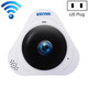ESCAM Q8 960P 360 Degrees Fisheye Lens 1.3MP WiFi IP Camera, Support Motion Detection / Night Vision, IR Distance: 5-10m(White)
