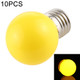 10 PCS 2W E27 2835 SMD Home Decoration LED Light Bulbs, DC 24V (Yellow Light)