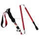 5 Node Portable Foldable Aluminium Alloy Alpenstocks Trekking Poles, Folding Length : 28.5CM (Red)