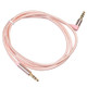 AV01 3.5mm Male to Male Elbow Audio Cable, Length: 1m (Rose Gold)