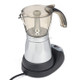 3 to 6 Cup Aluminium Alloy Electric Moka Coffee Pot Percolator EU Plug