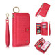 For Galaxy Note 10 POLA Multi-function Fashion Weave Magnetic Horizontal Flip Leather Case with Card Slots & Wallet & Photo Frame & Lanyard(Red)