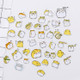 2 Packs Hand Account Sticker Animal Series Castle Sticker Cutbook Making Material(Cute Hamster)
