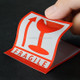 1000 PCS Self-adhesive English Warning Sticker Fragile Label, Size: 5.5x5.5cm