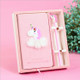 Cute Unicorn Notebook Set Office Stationery with Pen(Pink Unicorn)