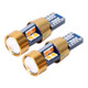 2 PCS T10 3W Error-Free Car Clearance Light with 19 SMD-3030 LED Lamp, DC 12V (Orange Light)