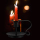 2 PCS Retro Iron Candelabrum Taper Candle Holder Candlestick Stand Candlelight Dinner Decoration