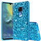 Glittery Powder Shockproof TPU Case for Huawei Mate 20(Blue)