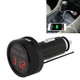 DF-01-PTV 3 in 1 Red LED Display Digital Thermometer + Car Battery Monitor + Cigarette USB Charger