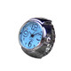 2 PCS  Creative Fashion Alloy Silver Shell Disc Watch Ring(Black)