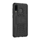Tire Texture TPU+PC Shockproof Phone Case for Galaxy A50 / A20 / A30, with Holder (Black)