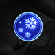 Car AcrylicColorful USB Charger Water Cup Groove LED Atmosphere Light(Snowflake)