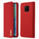 DUX DUCIS WISH Series TPU + PU + Leather Case for Huawei Mate 20 Pro, with Card Slots & Wallet (Red)