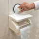 Toilet Bathroom Tissue Boxes Napkin Wall Super Strong Sucker Sucking Disc Tissue Case Tissue Storage Racks, Suitable for 95*100mm Roll of Paper