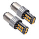 2 PCS 1157/BAY15D 3W 15 SMD-3528-LEDs Car Turn Light, DC 12V(Yellow Light)