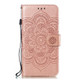 Mandala Embossing Pattern Horizontal Flip Leather Case for Google Pixel 3 XL, with Holder & Card Slots & Wallet & Photo Frame &  Lanyard(Rose Gold)