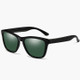 Unisex Retro Fashion Plastic Frame UV400 Polarized Sunglasses  (Matte Black + G15 Green)