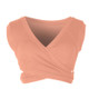 Sexy Ladies Knit Sleeveless Straps Lumbar Short Vest Bottoming Shirt, Size:S(Pink)