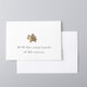 5 PCS Reminiscence Mini Card Wedding Invitation Birthday Greeting Cards(Elephant)