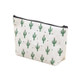 Small Fresh Cactus Cosmetic Bag Multi-Functional Canvas Hand Storage Bag Toiletry Storage Box(Mul  cactus)