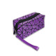 Laser Foldable Geometry Lingge Waterproof Portable Lady Cosmetic Bag Girl Portable Large Capacity(Purple)