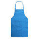 2PCS Kitchen Chef Aprons Cooking Baking Apron With Pockets(Blue)