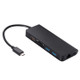 Type-c Turn hdmi Gigabit Network Card Multi-Function Converter HDMI+RJ45+PD+Audio+USB3.02+SD+TF Eight-in-one Expansion Dock Multi-Function HUB(Black)