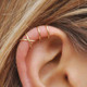 3 PCS No Pierced Ear Clip Cross Shape Clip Women Earrings(Black)