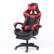 Computer Office Chair Home Gaming Chair Lifted Rotating Lounge Chair with Footrest / Nylon Feet (Red)