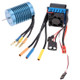 3650 4370KV 4P Sensorless Brushless Motor with 45A Brushless Electric Speed Controller for 1/10 RC Car Truck