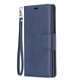 Retro Lambskin Texture Pure Color Horizontal Flip PU Leather Case with Holder & Card Slots & Wallet & Lanyard for Galaxy Note10(Blue)