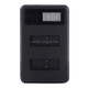 AHDBT-501 LCD Screen Dual Batteries Charger for GoPro HERO5 with Displays Charging Capacity