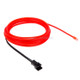 EL Cold Red Light Waterproof Round Flexible Car Strip Light with Driver for Car Decoration, Length: 2m(Red)