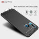 Brushed Texture Carbon Fiber TPU Case for Vivo Y17 / Y3(Black)