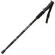 NECASIL Three-section Aluminum Alloy Straight Handle Retractable Trekking Trekking Pole(Black)