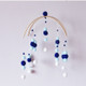 Ball Wind Chime Bed Bell Crib With Children Room Decoration Props Fun Toys, Size: 38x100cm(Blue)