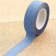 Flash Washi Sticky Paper Tape Label DIY Decorative Tape, Length: 10m(Royal Blue)