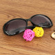 Retro UV400 UV Protection PC Frame AC Lens Sunglasses(Black)