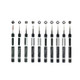 JF-8134 10 in 1 Multi-model Available Metal Mobile Phone Repair Tool Combination Screwdriver