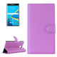 For Blackberry Priv Litchi Texture Horizontal Flip Leather Case with Magnetic Buckle & Holder & Card Slots & Wallet(Purple)